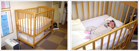 ベビーベッド写真